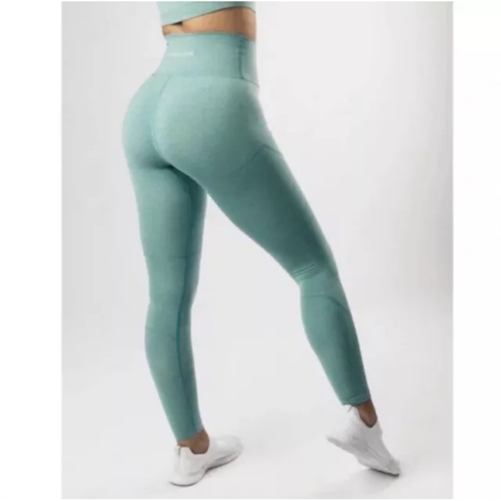 Alphalete OG Revival Teal Full Length Leggings Sz Medium